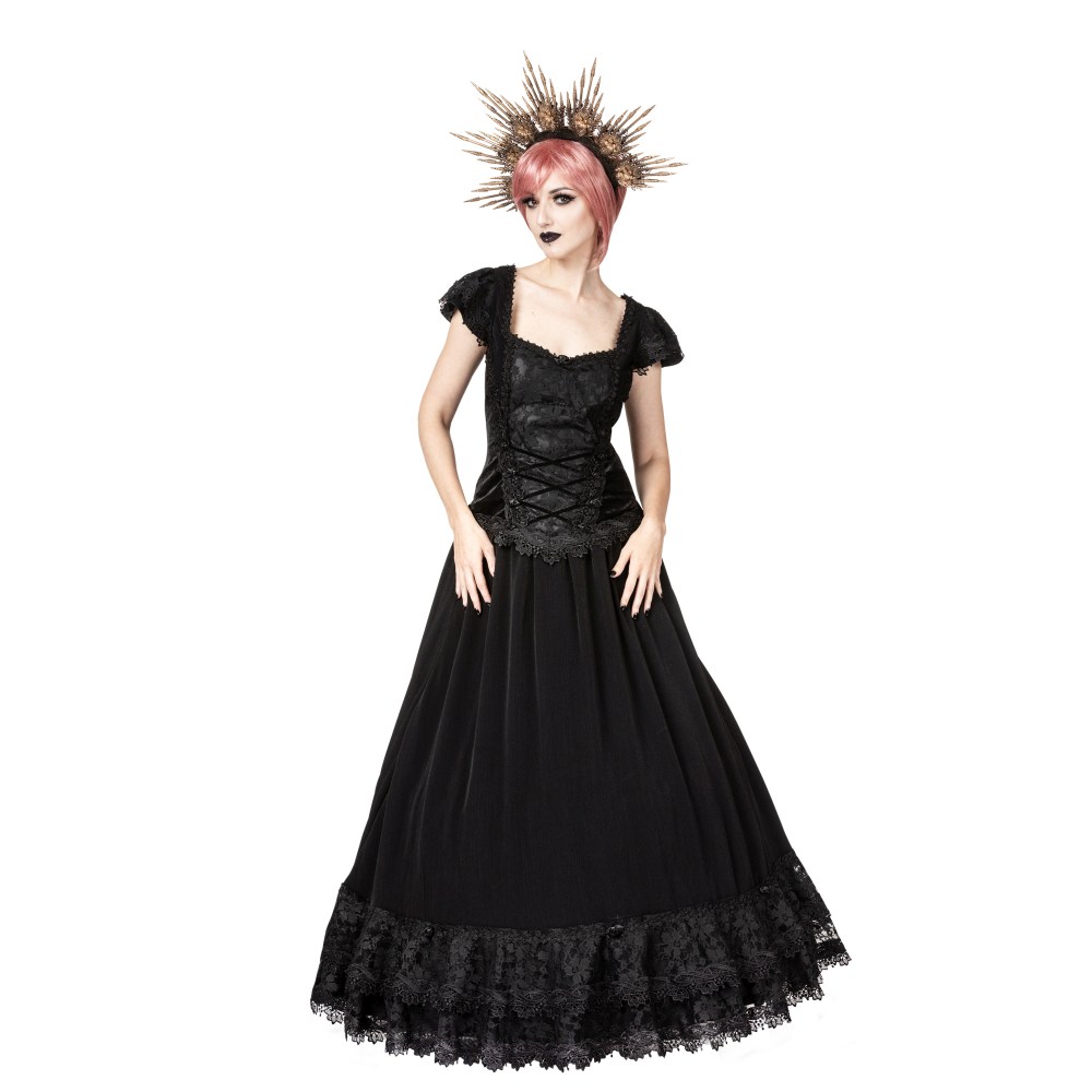 Sinister - 1232 Jupe longue - Noir